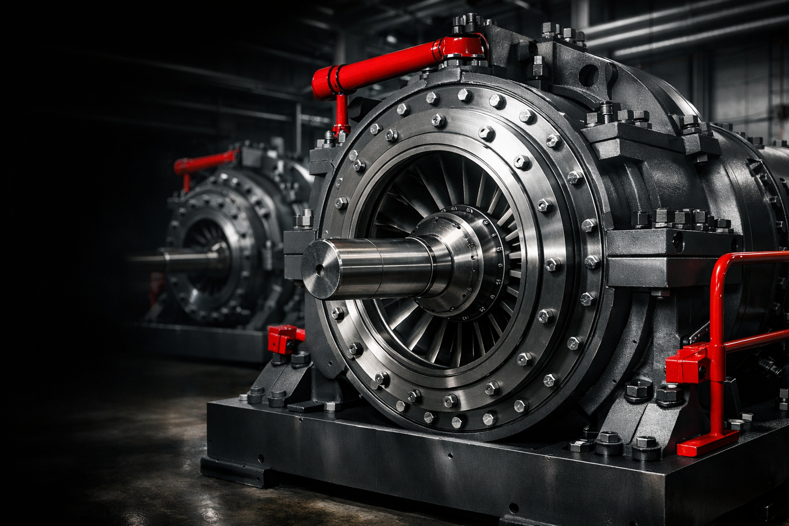 Industrial centrifugal compressor train